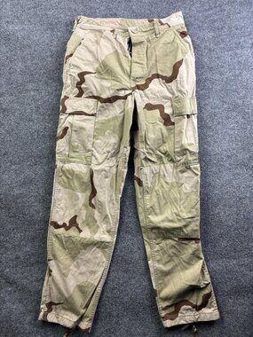 Unicor Pants Mens S 30x30 Beige Camo Ripstop Cargo Combat Military USA Army
